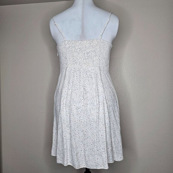 Aritzia Wilfred 8 Milkmaid Slip Dress Ditsy Floral Babydoll Smocked Soft Girl - Picture 4 of 7